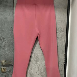 Sassafras Coral High-waist Tapered Pants