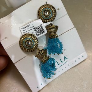 Gwalior Dome And Tassels Drop Earrings