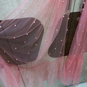 Net Dupatta With Frills