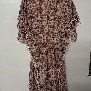 Kaftan Style Midi Purple Colour