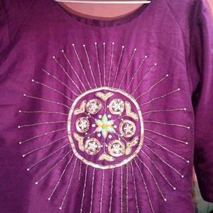 💕Beautiful Purple Designer Ladies Kurti💕