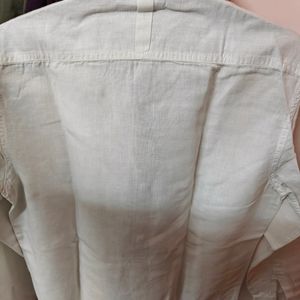 Brand New Looking White Linen Shirt