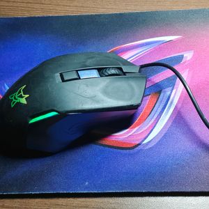 Mouse With Gaming Pad