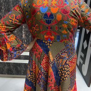 Multi Color Printed Long Kurti