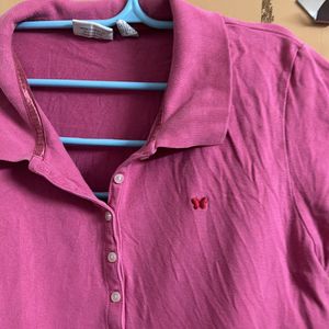 Pink Polo T Shirt