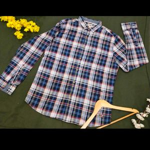 Flying Machine Blue Striped Shirt For Men