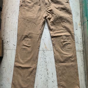 Beige Color Trousers