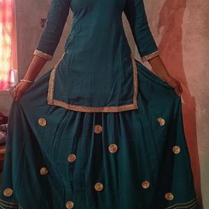 Bottle Green Lehnga Choli