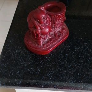 Laughing Buddha With Pen Stand