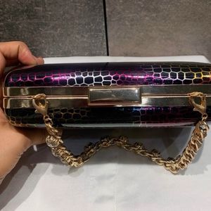 Brand New Artificial Diamond Studded Bag