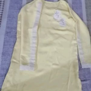 Co-ord Set White And Yellow