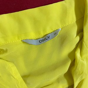 ONLY Yellow Shirt Style Top