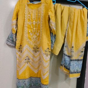 Yellow Patchwork Dress