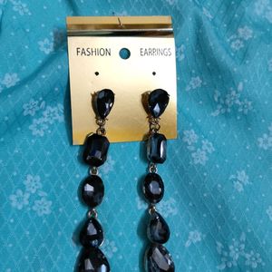 Gorgeous Greyish Black Coloured Earrings For Women