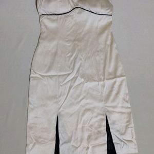 A Cream Bodycon Dress