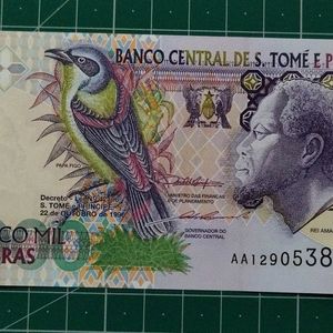 🔥Rare Sao Tome Principe 5000 Dobras UNC Note🔥