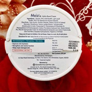 MOIZ XL MOISTURIZING CREAM