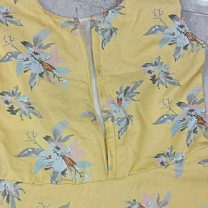 Yellow Summer Frock For Kids