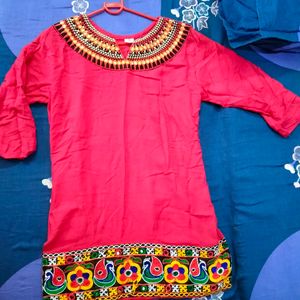 Gujarati Thread Work Kurti