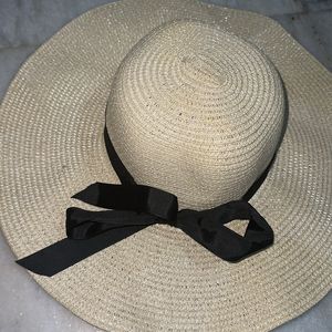 Big Brim Sun Beach Hat With Bow