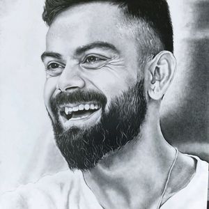 Virat Kohli Portrait Drawing