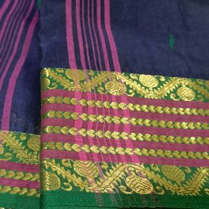 New Cotton Saree With Heavy Border