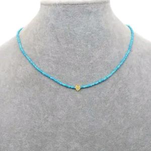 Blue Beaded Choker