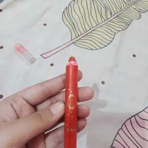 Glittery Orange Lip And Cheek Crayon