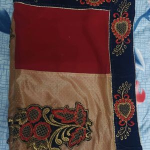 Double Colour Designer Saree