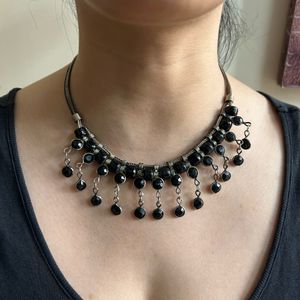 Black Beads Necklace