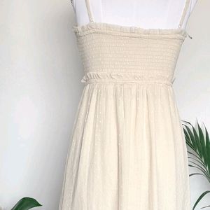 Cottage Core Pinteresty Off White Dress