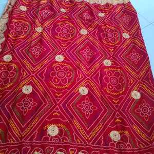 Karvachauth Special CHUNARI Saree With Blouse