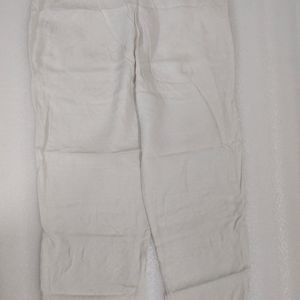 Natural Cotton Narrow Pants By Farida Gupta_1