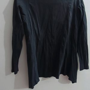 Women Solid Black Shrug