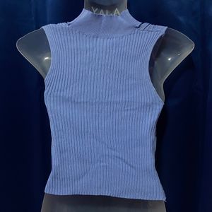 Blue Crop Top - Wrap Design