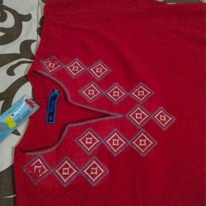 Slok Red Classy Short Kurti