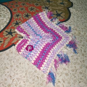 Kids Handmade Wool Poncho