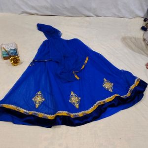 Anarkali Suit With Skirt For  Girls