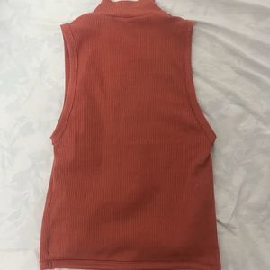 Zara Sleeveless Turtleneck Top