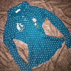 CUTE EMBROIDERY POLKA DOT TSHIRT