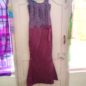 Party Wear Long  Mermaid  Gown  Rs 40 Off Shippin