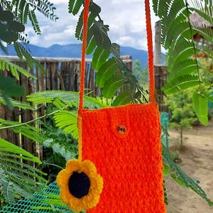 Hand Made Crochet Mobile Bag