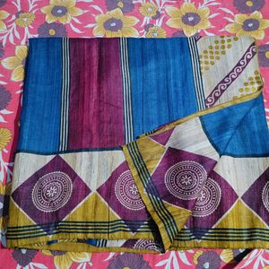 Pure Gicha Tussar Silk Saree