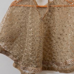 Golden Sequin Poncho