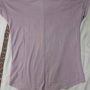 Roadster Lavendar V Neck T-shirts From Myntra