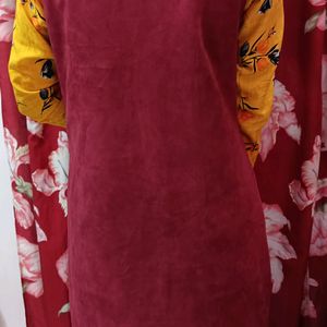 Classy Dress Top Rose Red Colour For Women