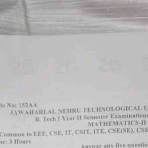 Previous Year Question Paper R18 Jntuh 2nd