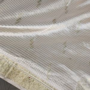 Wedding Cream Pattu Saree