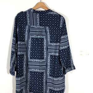 Navy Blue Printed Top(Women’s)