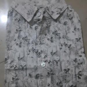 White Printed Shirt